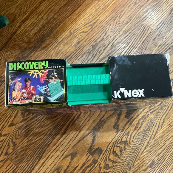 K'NEX 400 pc Discovery Series 1 33023 KNEX 1996 Green Box Case Vintage - Picture 5 of 6